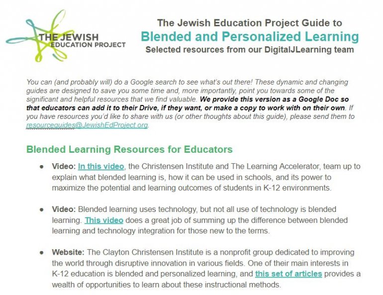 Blended Learning Resource Guide