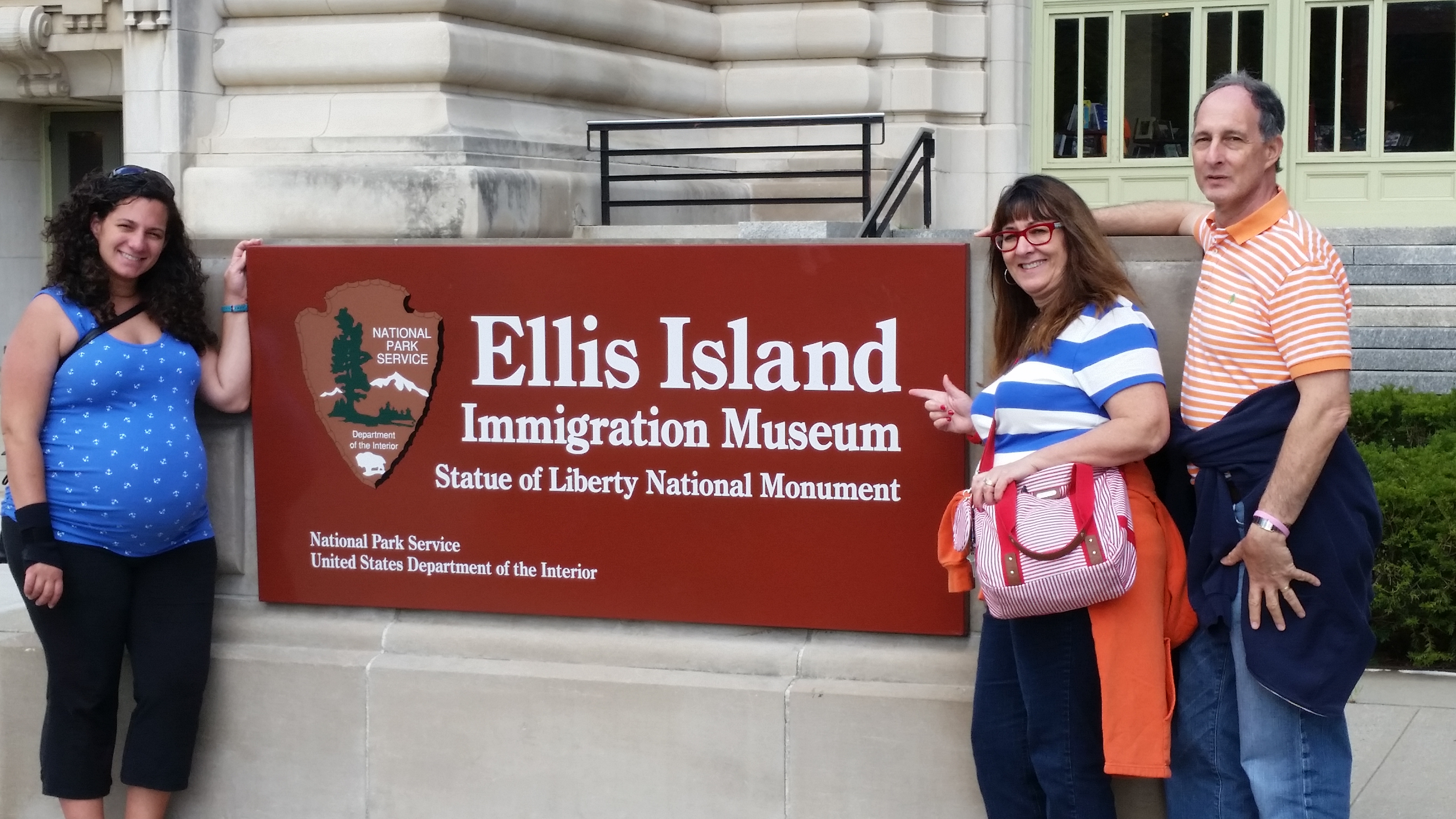 Jessica and Family at Ellis Island Thumbnail