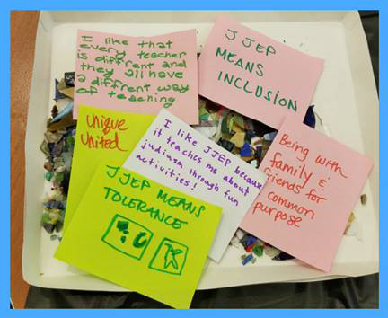 J-JEP Joint Jewish Education Program of Pittsburgh (post-it notes) J-JEP Joint Jewish Education Program of Pittsburgh
