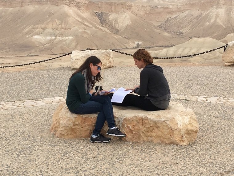 students studying in Israel