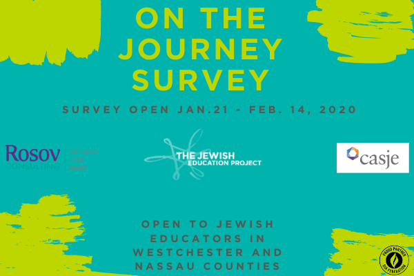 The On the Journey survey seeks to better understand the career trajectories of Jewish educators. 