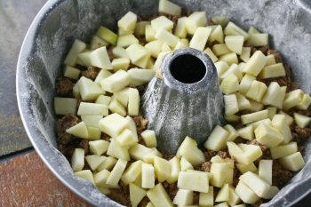 Apples In A Cake Pan Apples in a cake pan