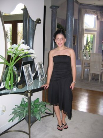 Jodie Goldberg pictured at her Bat Mitzvah