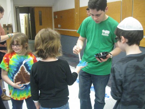 Project Chaverim Children Painting Hands