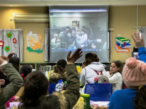 Twinned schools use technology to stay connected. Photo: Nir Kafri for The Jewish Agency for Israel