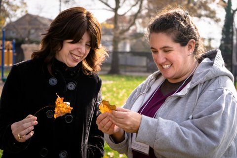 Participants learn about ways to engage students in lessons on conservation at the 2019 Annual Yeshiva Day School Day of Learning. 