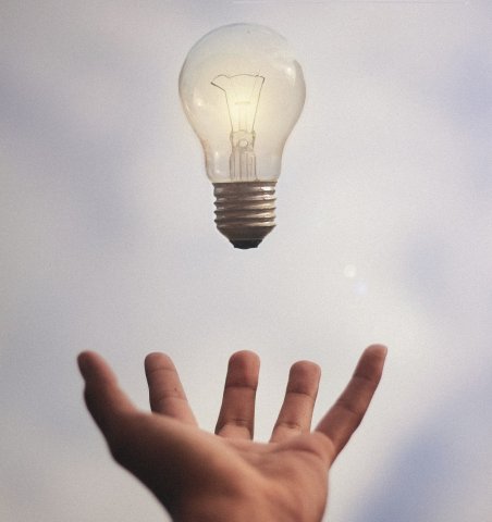 Bulb & hand Bulb & hand