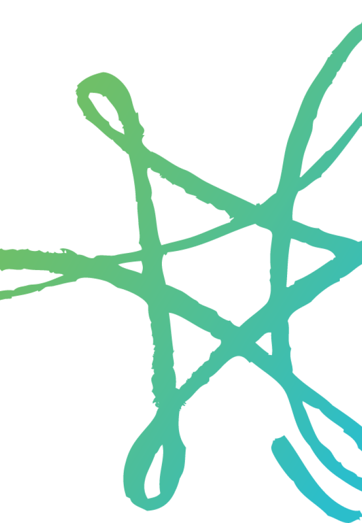 TJEP green and teal star from logo
