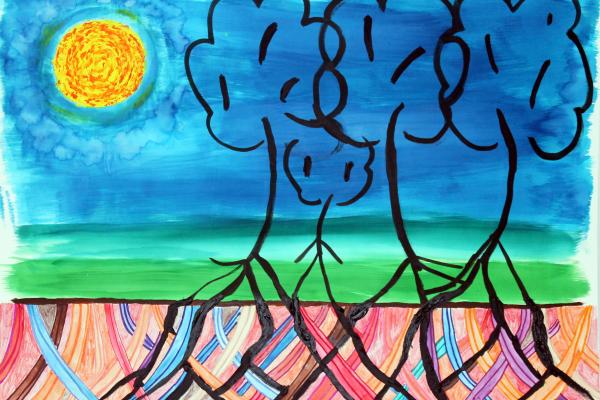 rooted in each other