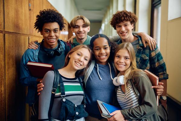 a group of diverse teens
