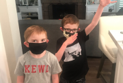 children with masks